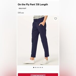 Lululemon On the Fly 7/8 WL pant *Woven